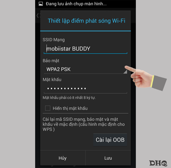 Thay đổi tên và mật khẩu Wi-Fi